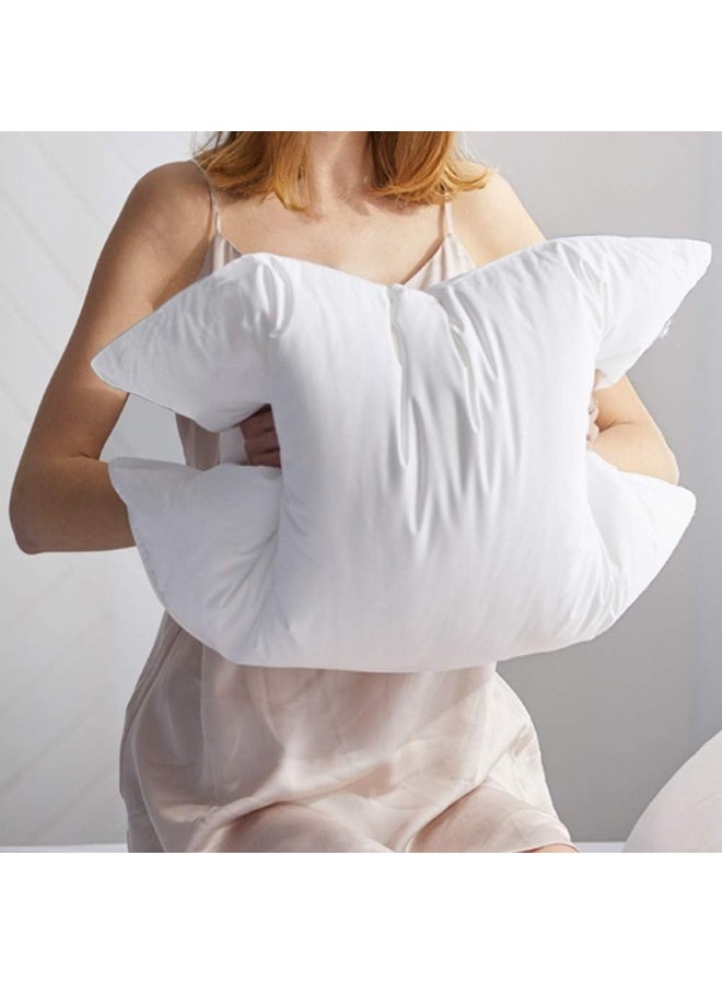 AIKOFUL Luxury Feathers Down Pillow Queen/Standard Size, Hotel Quality Fluffy Bed Pillow, Soft Pillow for Sleeping, Organic Cotton Cover(20x28â€, Pack of 1) - Image 2